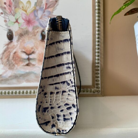 2 ITEMS HTF Brahmin Marble (navy) Medium Asher tote with Anna clutch/wristlet - Picture 13 of 16